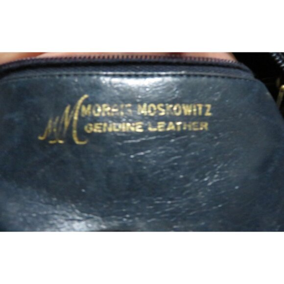 Morris Moskowitz Vintage Blue Leather Boston Bag with charms - Picture 5 of 13